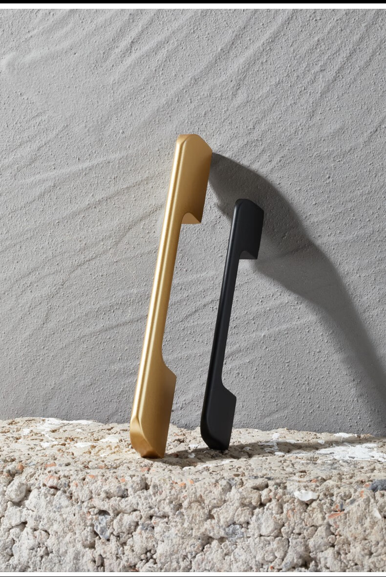 卡贝(cobbe)柜门拉手加长1米衣柜拉手橱柜门大把手黑色现代简约抽屉