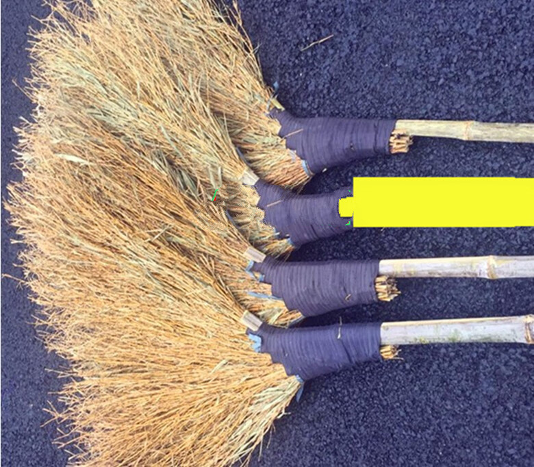 大扫把竹扫帚扫地马路扫院子的塑料丝庭院家用单个笤帚长扫室外 棕毛