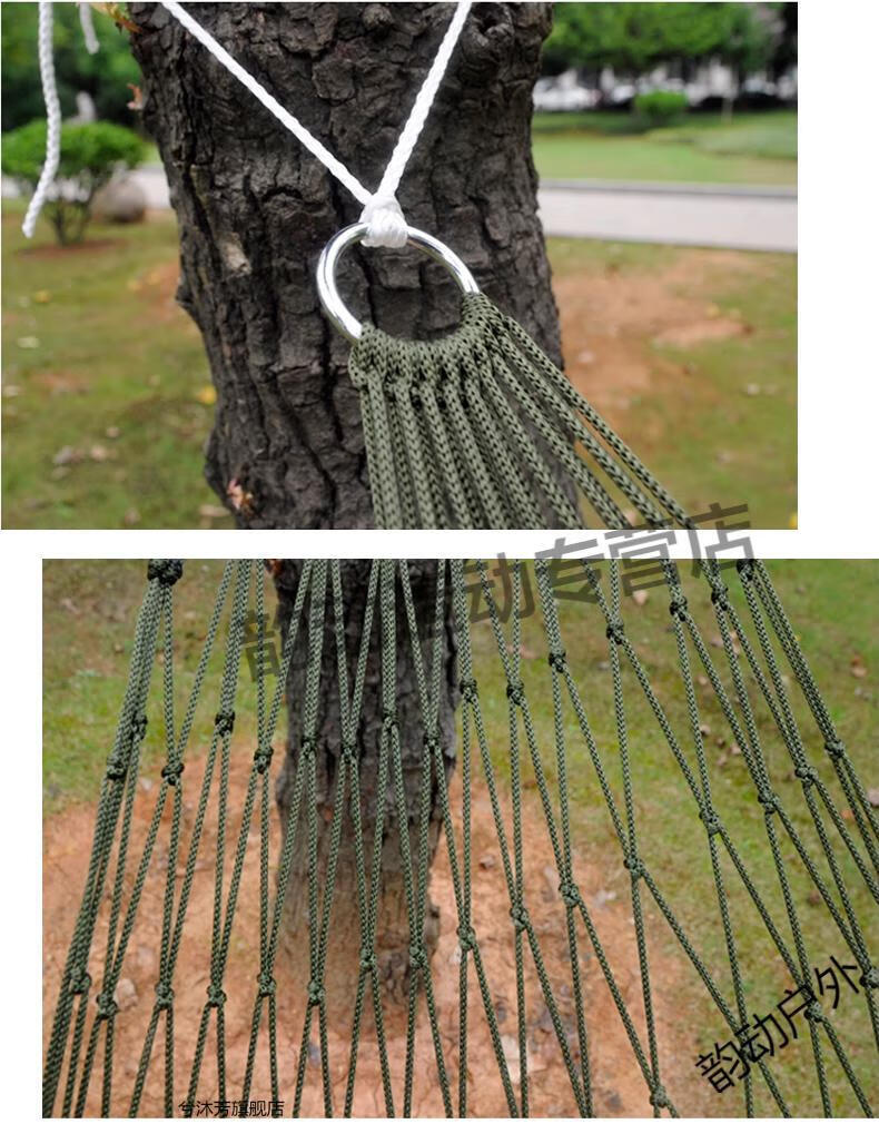 网状吊床编织方法图片