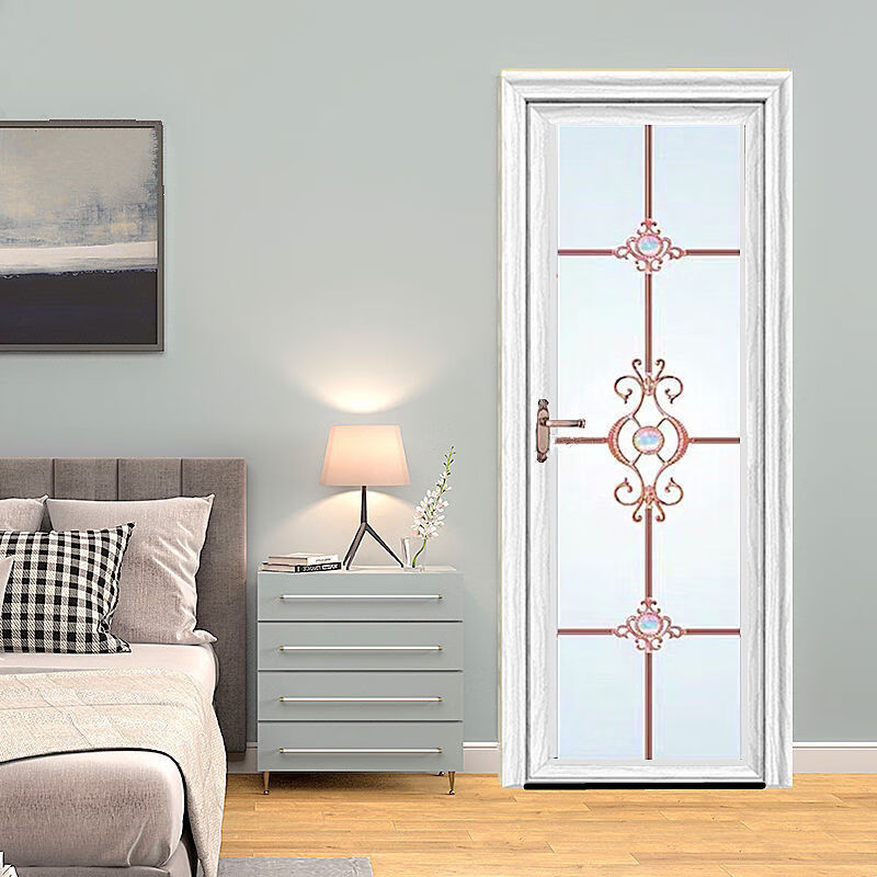 厨卫门橱柜成品现代简约金厕所浴室双钢化玻璃门洗手间厨房卫生间平