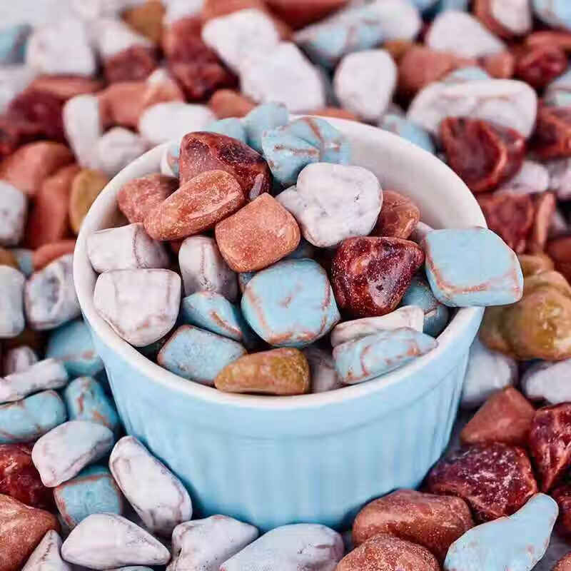 多彩石头糖 30瓶450g 五角星瓶装石头糖果许愿瓶装石头糖彩色糖果回忆