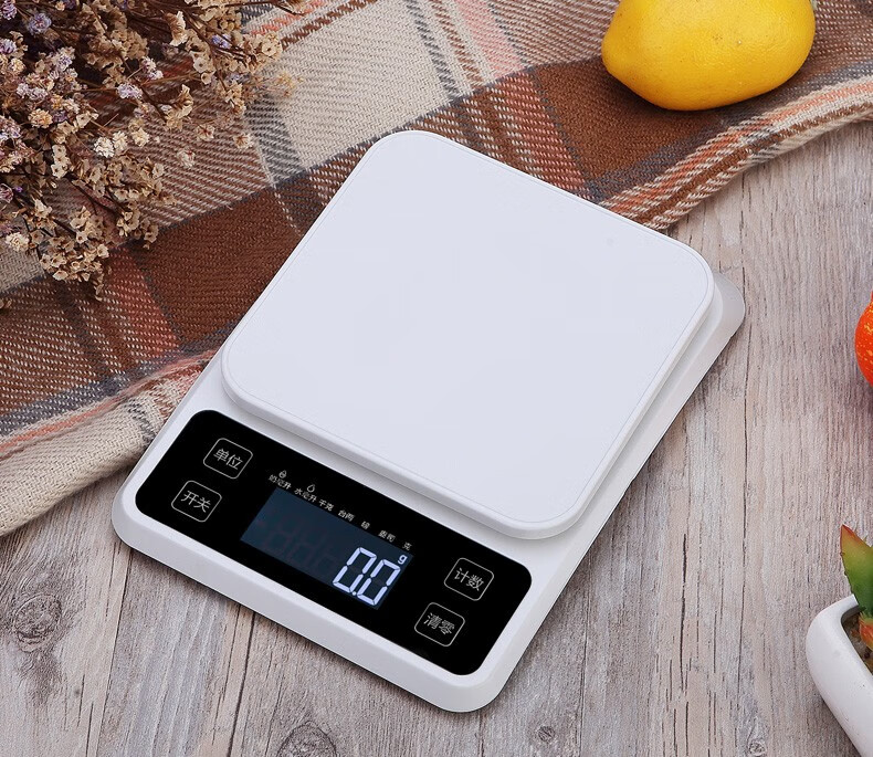 美的品质高精度家用厨房电子秤烘焙食物秤商用数度小称食品称量器小型