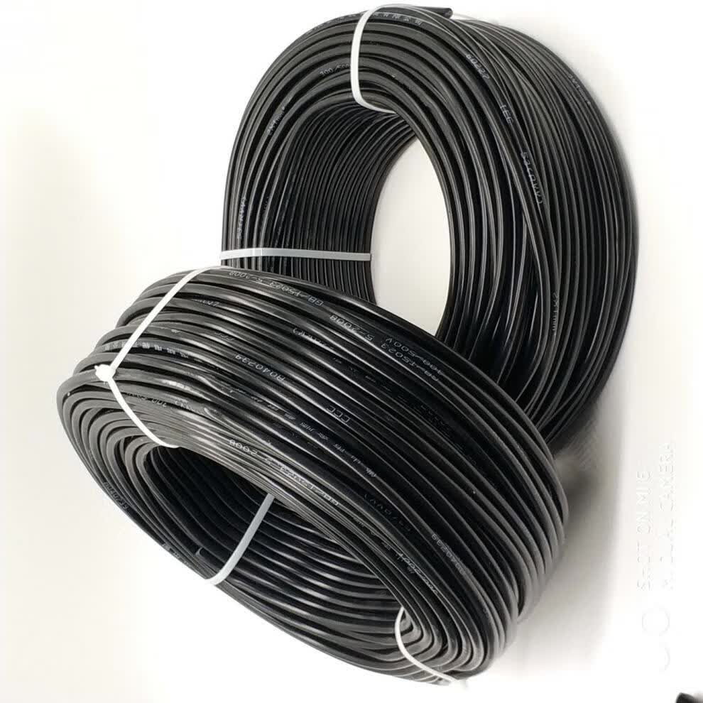 两芯电源线铜rvv黑皮护套线2芯115平方电线扁平电缆电线软线白皮2x25