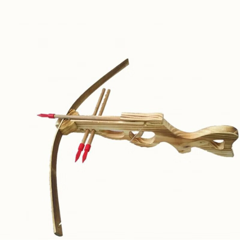 弓射击木制射击小型木制玩具竹木弓箭无伤害款带10支箭e