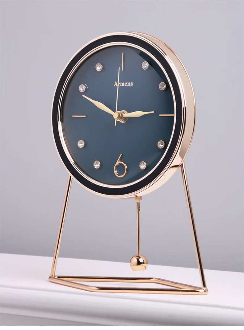 嘉桔高端座钟家用装饰台式钟表摆件时钟客厅简约现代轻奢时尚创意台钟