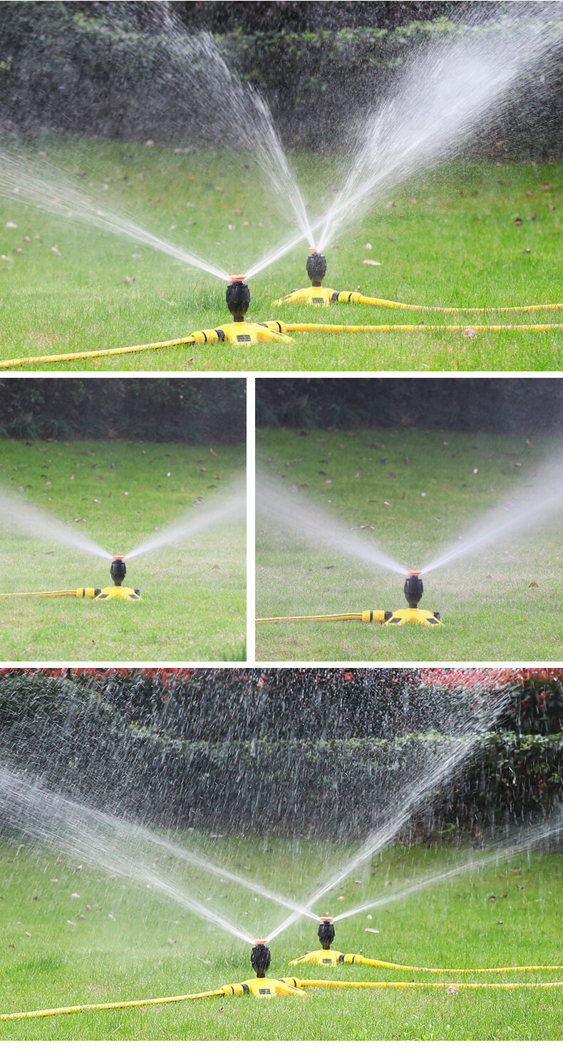 夏恩自动旋转洒水器绿化喷灌喷头园林浇水草坪喷洒360度灌溉神器升级