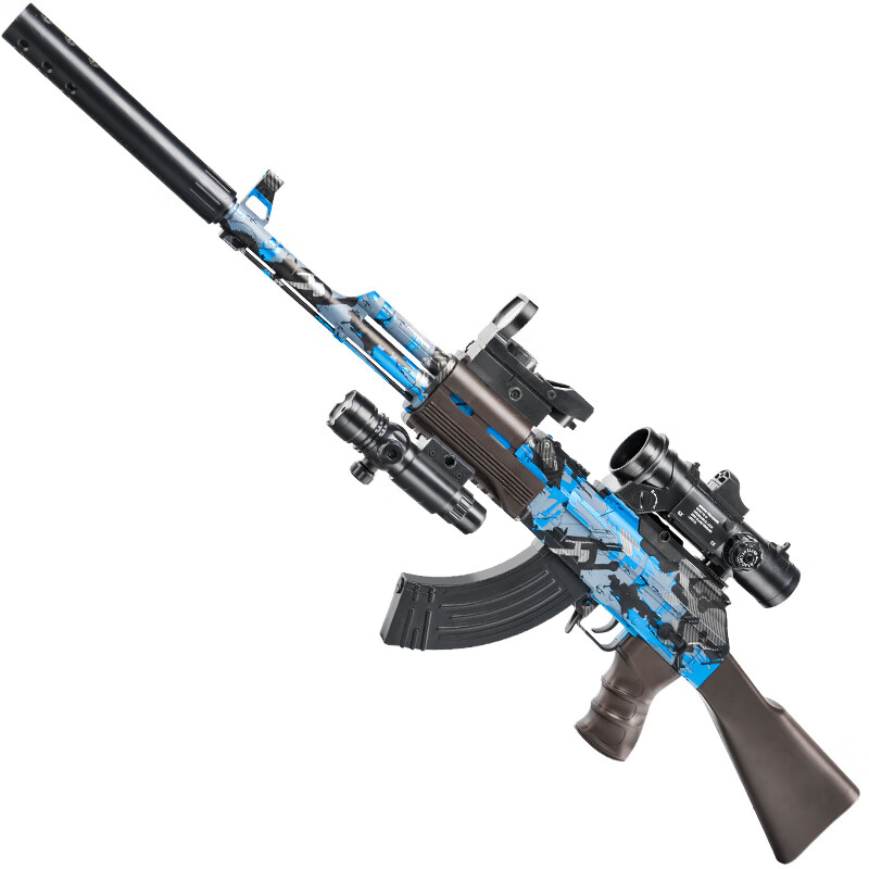 ak47 手自一体电动连发自动儿童玩具专用软弹枪m416可以发射 手动ak47