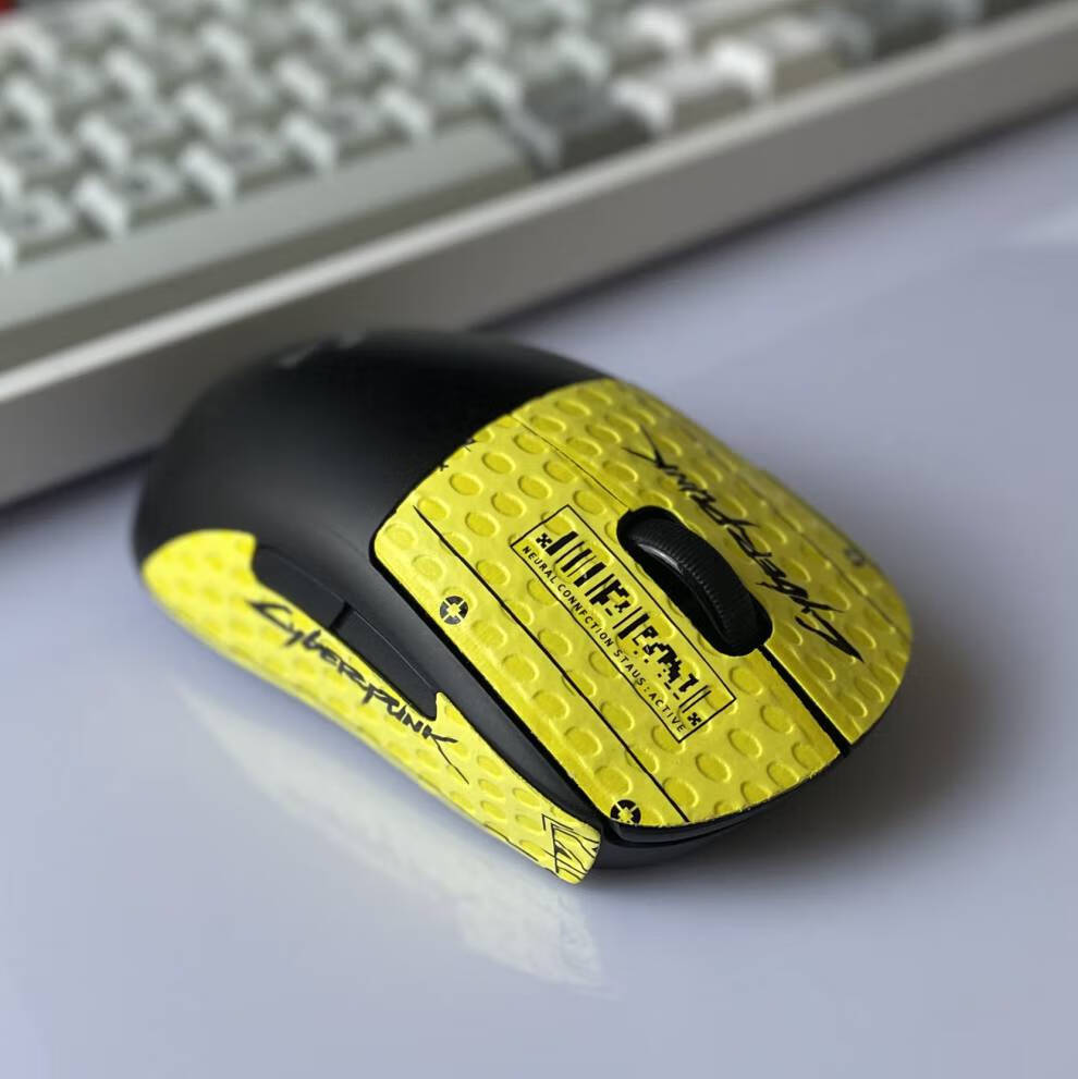 卡梵硕鼠标防滑贴gpw一代二代蜥蜴皮防汗贴狗屁王2贴纸专用gprox藕色