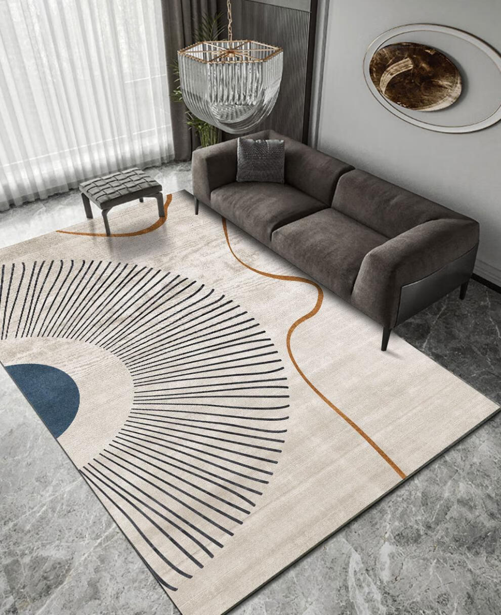 ins风轻奢简约现代客厅地毯茶几卧室满铺沙发地毯床边家用可水洗轻奢