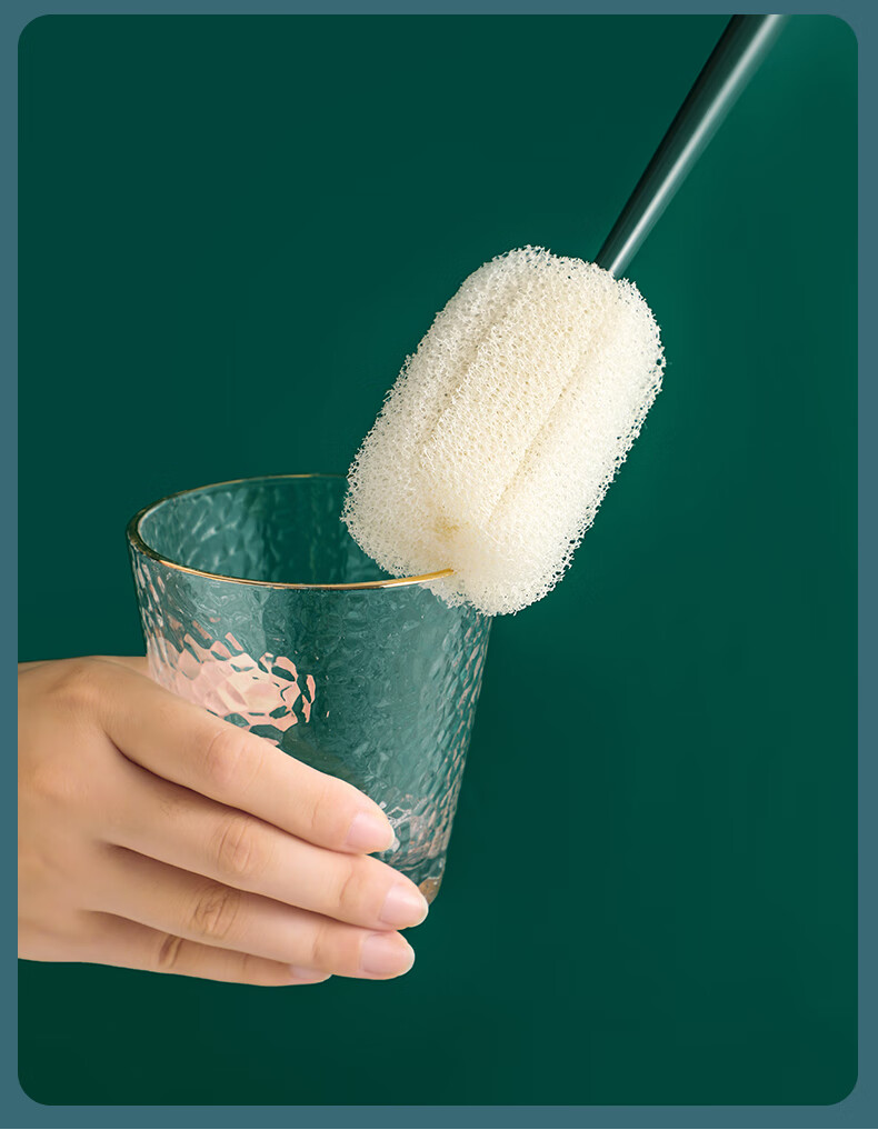 丝瓜瓤奶瓶刷丝瓜瓤杯刷家用洗杯子刷水杯清洁长柄洗奶瓶刷子无死角去