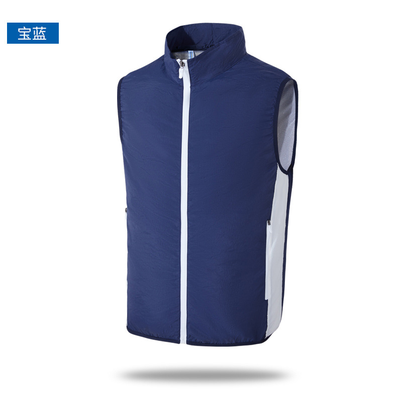 空调服女降温空调服背心usb充电制冷风扇服运动户外防晒空调服马甲浅