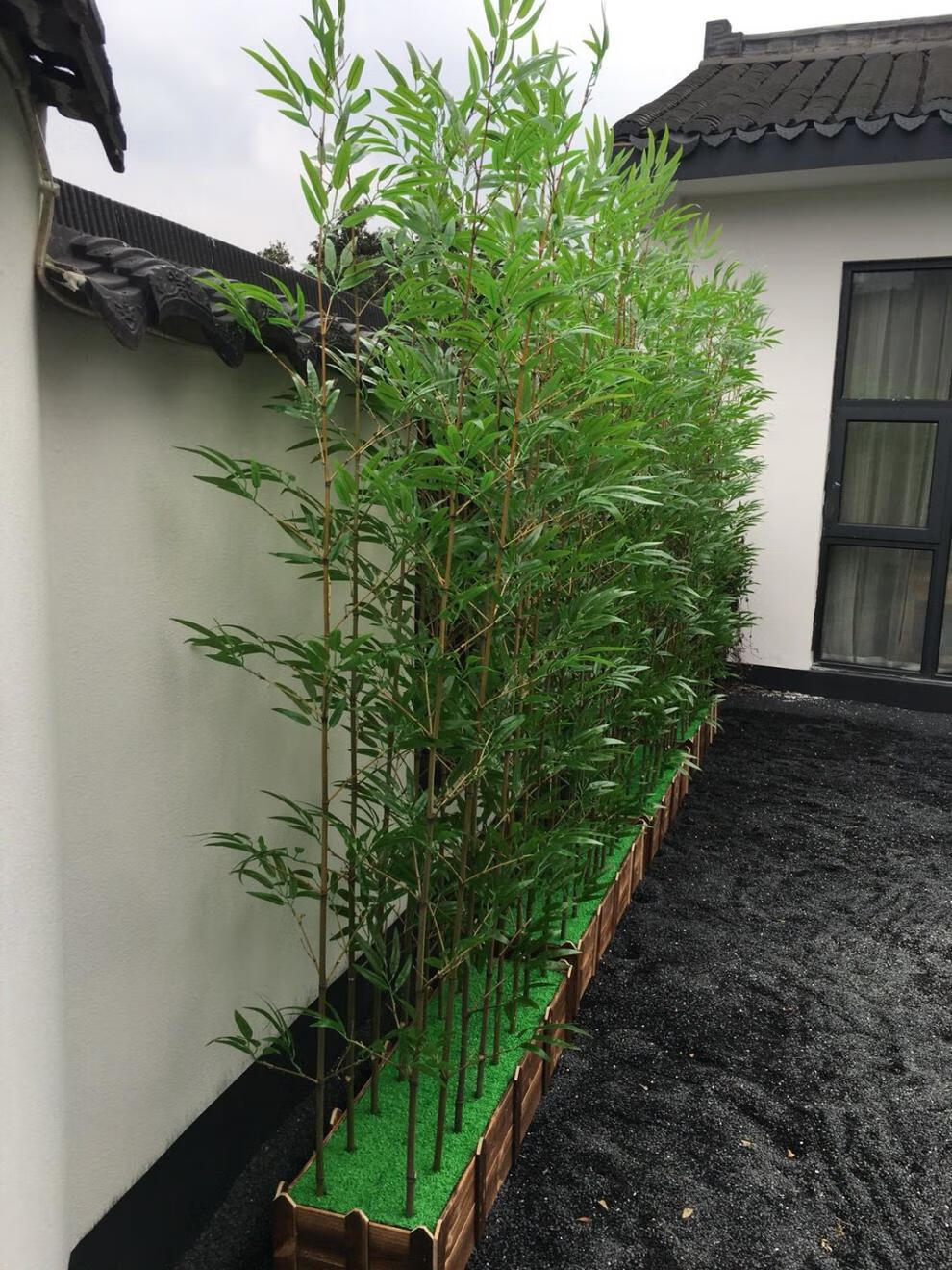 仿真竹子假竹子室内装饰隔断屏风玄关酒店橱窗盆栽竹子加密竹子402020