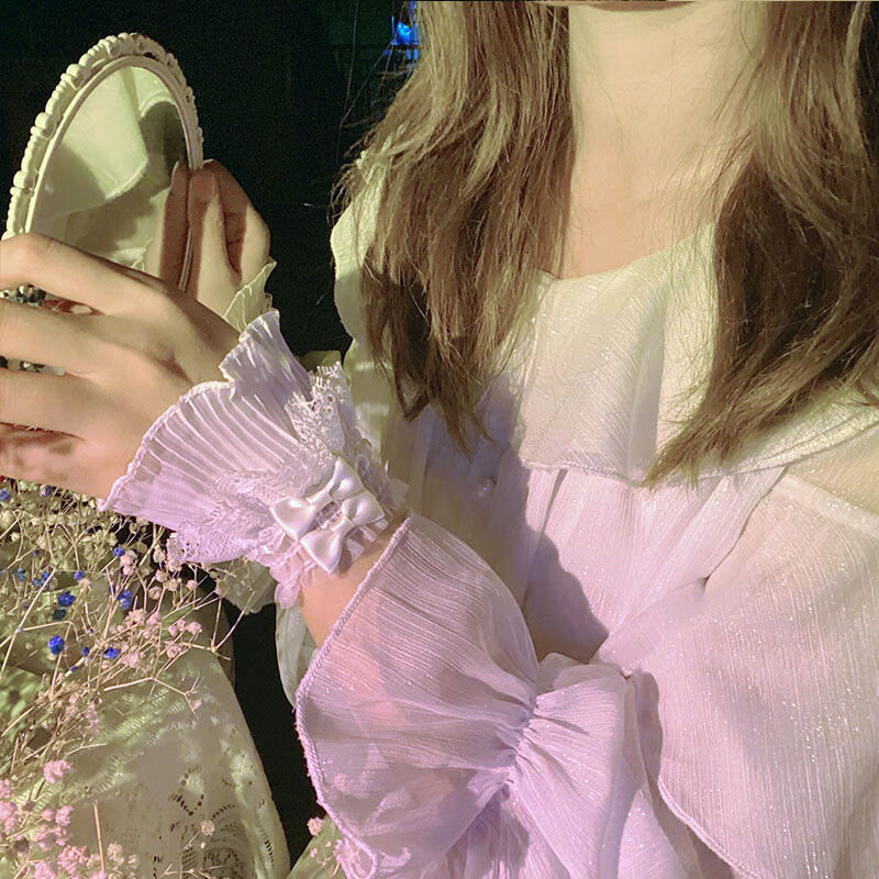 喜圣多新品洛丽塔lolita手袖手袖洛丽塔女可爱配饰辣妹手饰网纱袖套