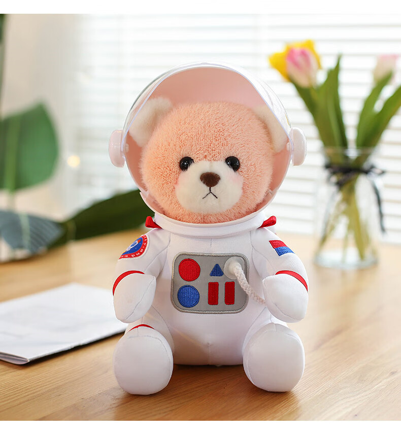 机智芽 礼盒太空熊宇航员泰迪熊小熊公仔玩偶男女生毛绒儿童玩具送