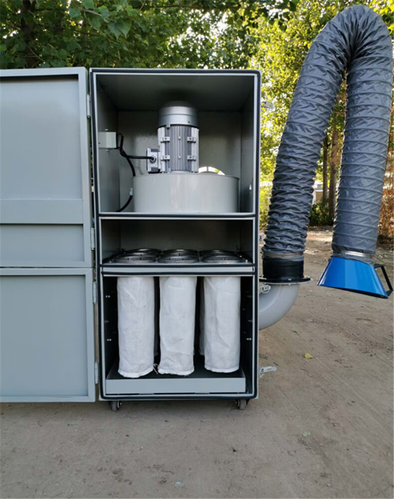 磨床吸尘器一拖二抛光粉尘除尘器柜式工业集尘器砂轮机打磨集尘机 滤