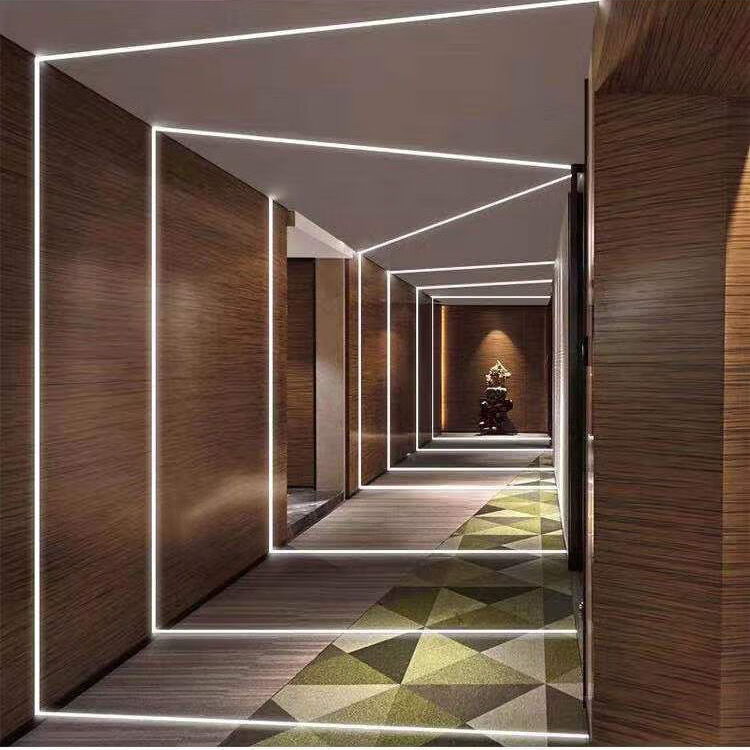 线性灯led黑色钛金条吊顶线形灯线性灯铝合金铝槽嵌入式灯槽明装线条