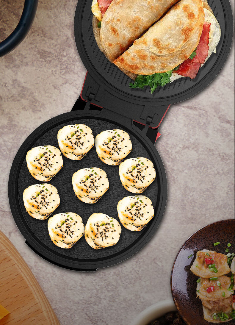 薄饼锅饼撑子电瓶档锅烙馍锅电炳挡加深大号双面自动恒温悬浮煎烤烙饼