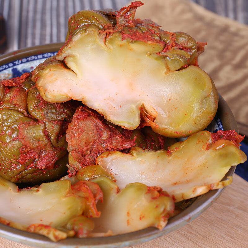 全形榨菜头5斤箱装整颗腌制大头榨菜青菜头批发涪陵发货白味榨菜头5斤