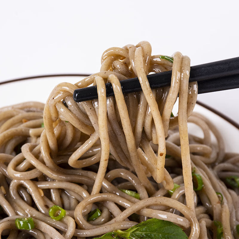 【买一斤餸一斤】正宗黑苦荞麦面条挂面糖尿病人健身早餐速食粗粮