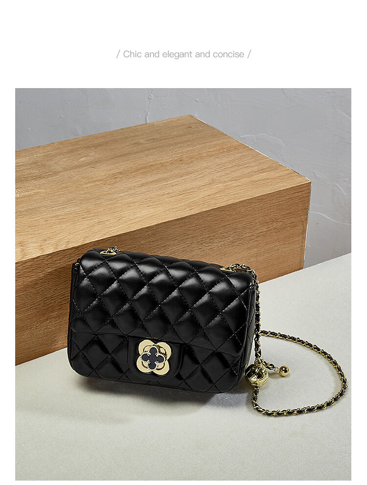 kyojin小金球包包2022年夏季新款潮流时尚菱格链条包百搭单肩斜挎女包