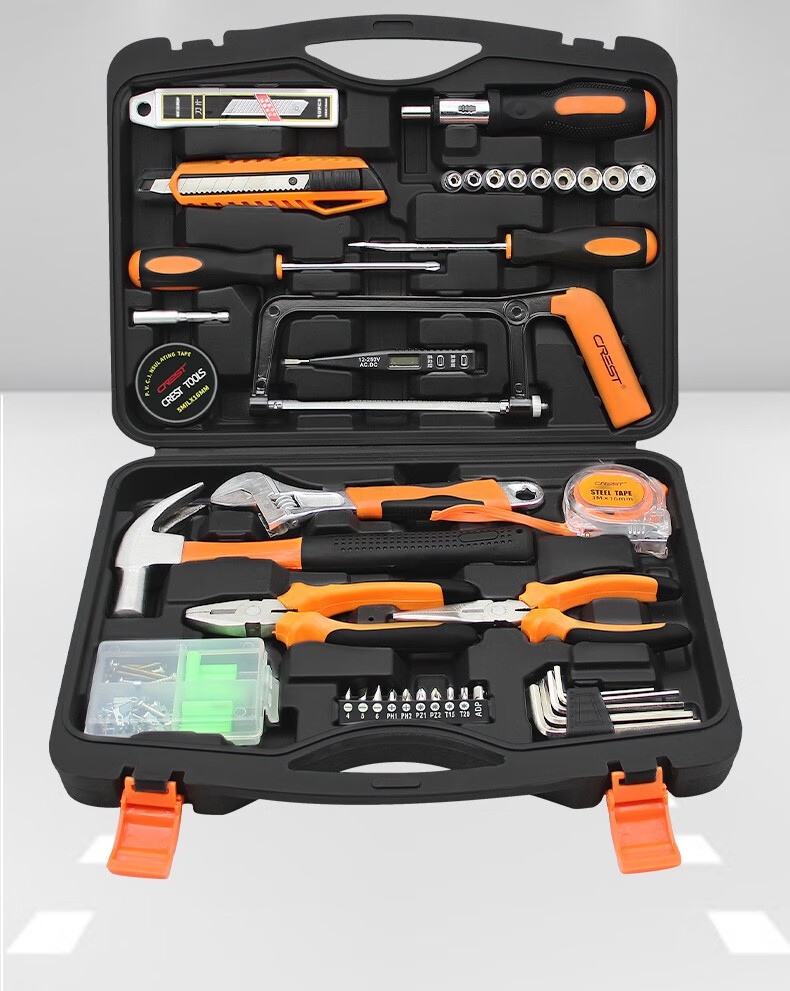 家用工具箱套装五金工具套装多功能家庭电工木工电讯维修工具组合套装