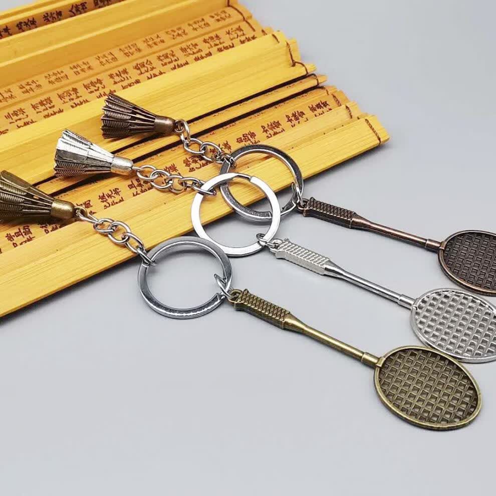 羽毛球挂件羽毛球挂件钥匙扣一对书包挂饰情侣装饰体育礼品学生周边