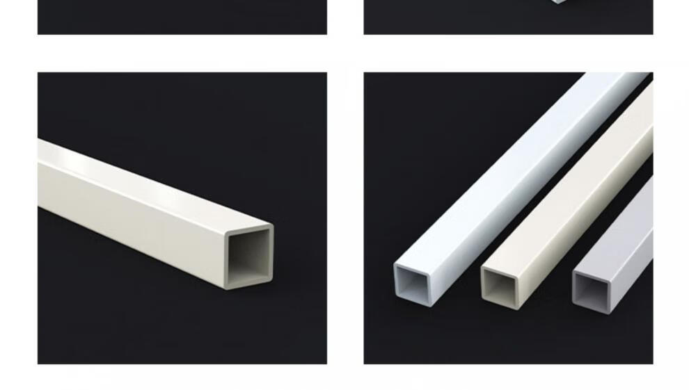 塑料pvc方管方通正方形长方形空心管20304050mm1米外径40mm40mm壁厚