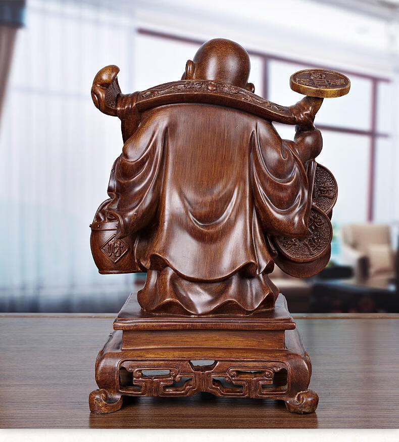 肚弥勒佛弥勒佛摆件客厅财源广进家居乔迁大肚佛供奉佛像财神笑佛菩萨