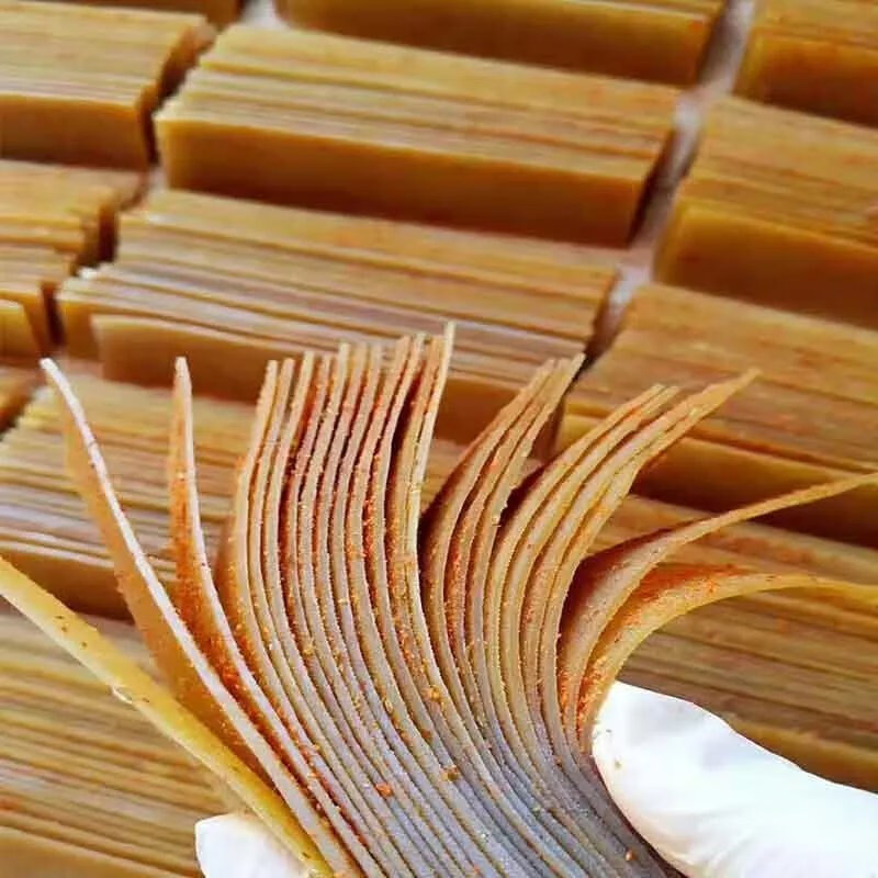 长汀客家特产豆腐干朝汀城喜字牌嚼劲薄豆腐干祥明古城豆干量腹而食 2