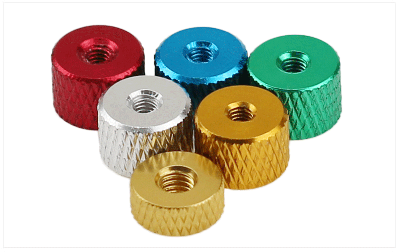 m3m4铝合金手拧螺母平面圆桶手紧滚花螺帽微调手旋扭水冷电脑diym4d