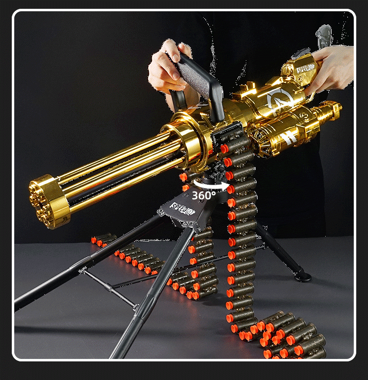 菲利捷m249电动连发软弹枪儿童玩具枪男孩轻机关枪仿真加特林重机枪