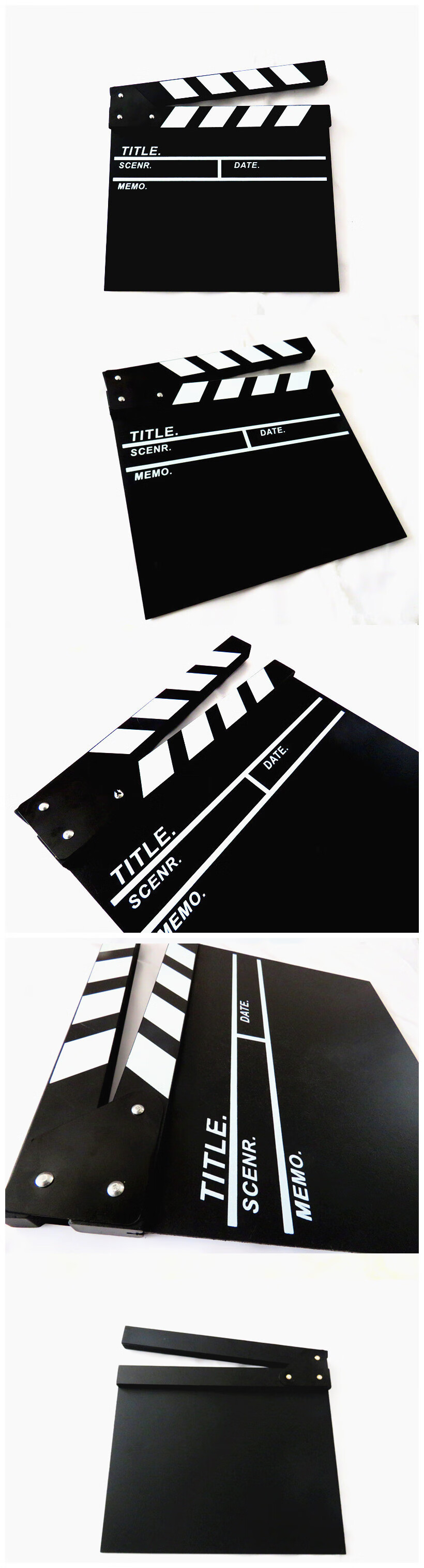 拍电影场记板中英文场记牌打板开机板导演板黑色场记板道具创意