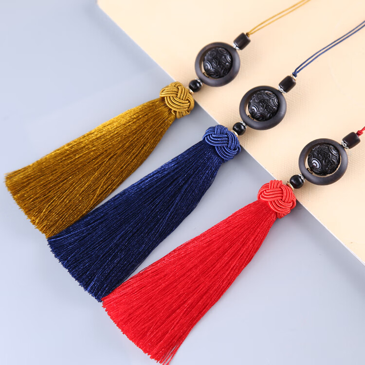 孤潮曼(gcm)流苏穗子子笛子挂件弹弓坠子玉石把件吊穗木古风转运吊饰