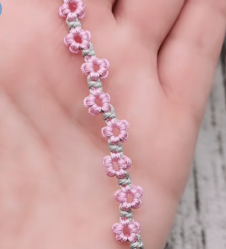 旬谨纪小雏菊梅花向日葵手绳diy手工材料包手链手绳编织编绳线新手