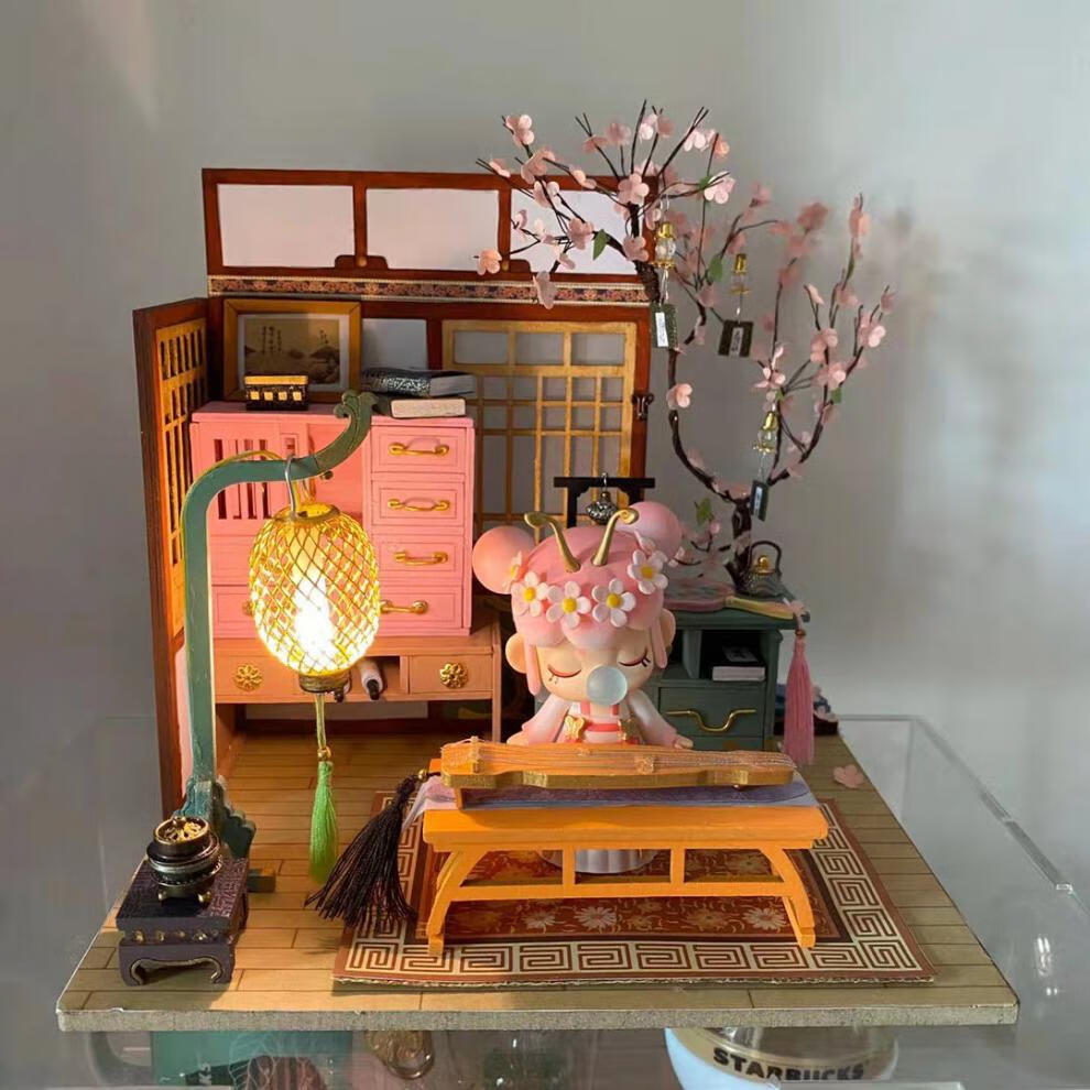 盲盒女孩若来 若来囡茜樱花庭林深不知处盲盒女孩diy手工闺蜜生日礼物