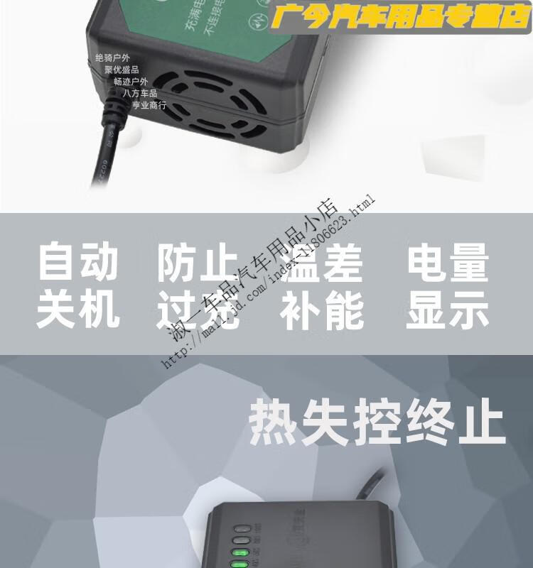 定制绿普尔48v60v72v电动车电量显示云智能自动关机铅酸蓄电池充电器