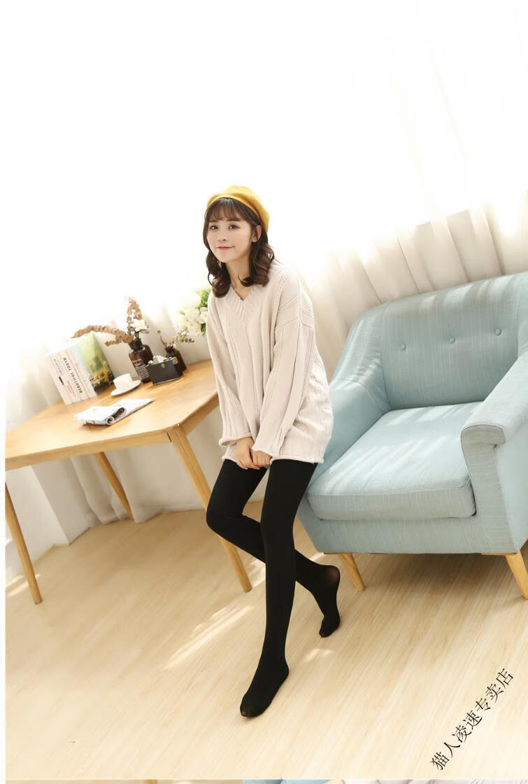 猫人miiow精品初中生中学生高中生白色连裤袜舞蹈袜成人学生少女秋冬