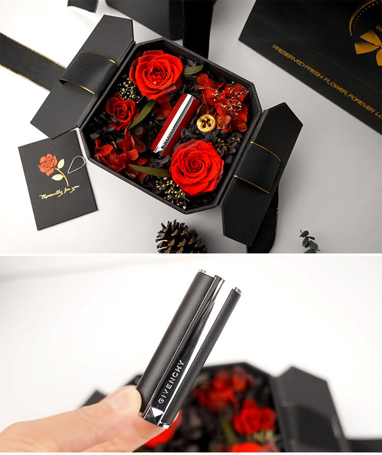 纪梵希情人节礼物盒口红套装n37小羊皮306限定款套盒全套307号石榴红