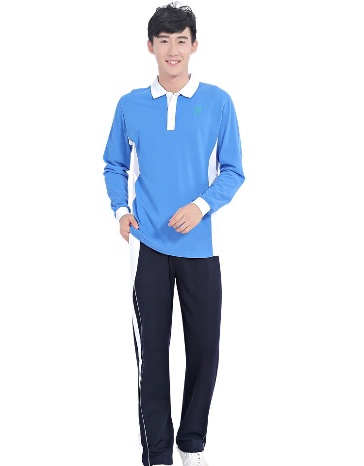 深圳市统一校服中学生男款春秋季运动服初中长袖上衣男长袖170cm