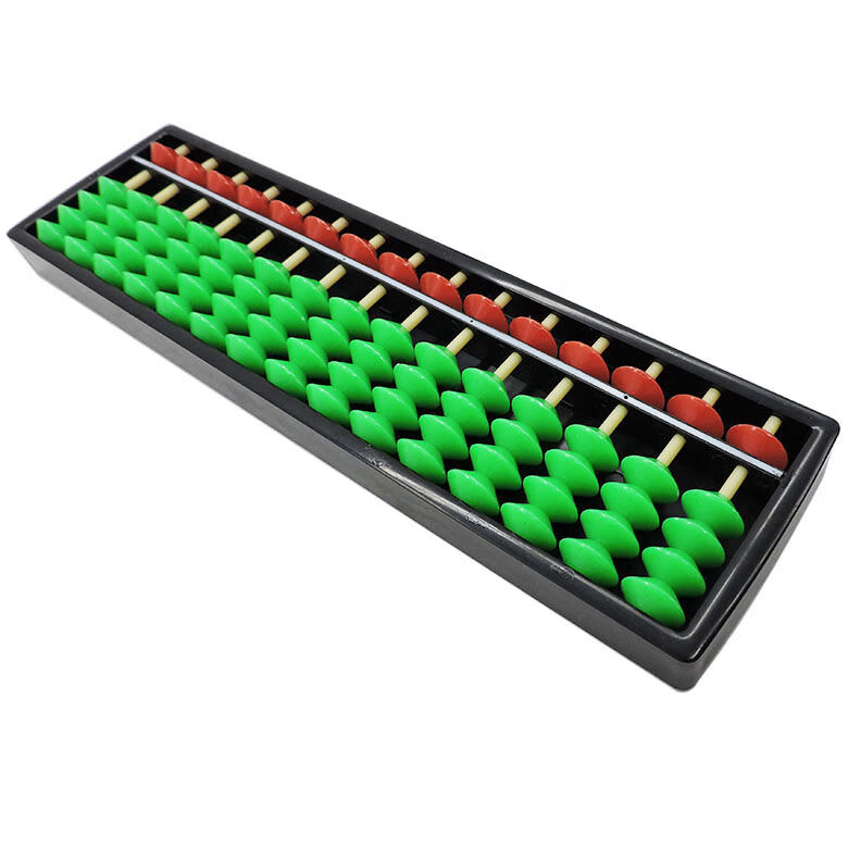 q15档5珠绿珠红定算盘幼儿园珠心算算盘小朋友算盘儿童算盘小算盘旭泽
