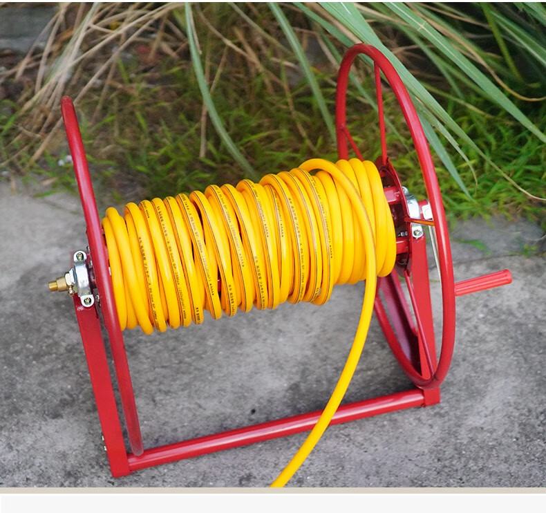 农用打药机电动卷管器收线机手摇绕管架挂式收纳架高压水管盘管器100