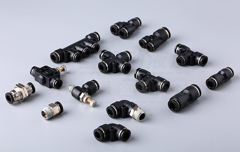 气动气管快速快插塑料转接y型三通变径接头pw86410121416mmpw86蓝色5