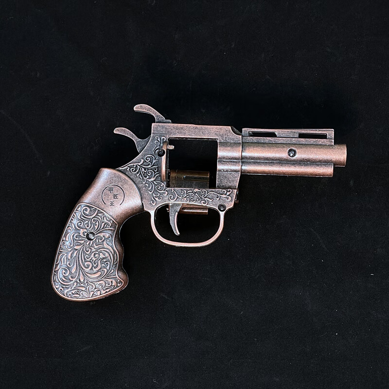 左轮子全金属侧开砸响炮左轮全金属侧弹火柴炮砸响鞭炮火炮纸炮炮