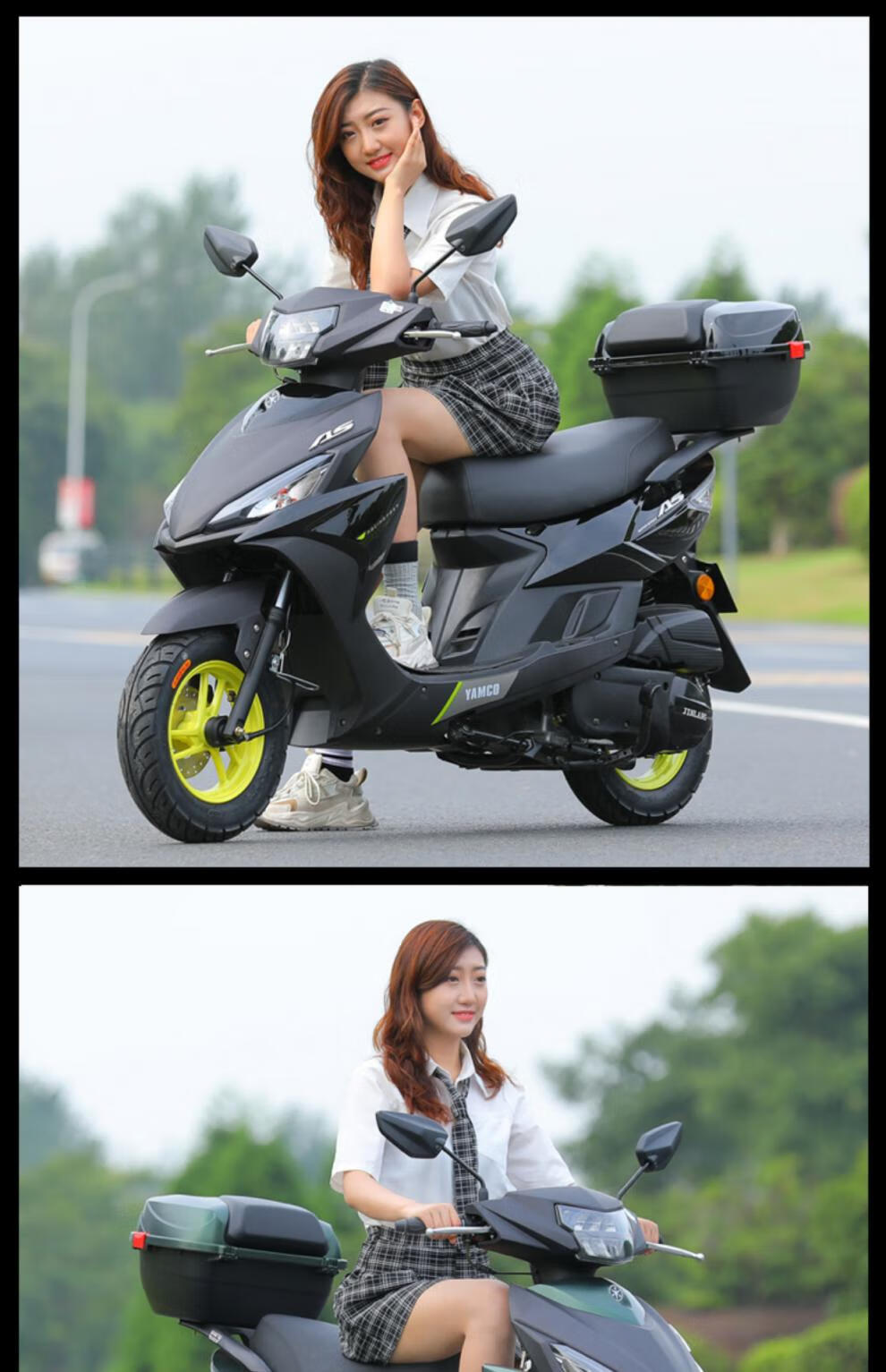 踏板摩托车整车125雅马哈款式国四电喷女式踏板车燃油车可上牌新福喜