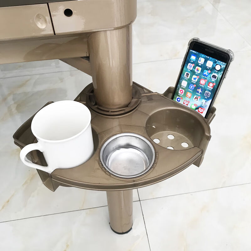 尼创麻将机茶水架旋转烟灰缸架茶水杯架托麻将桌塑料金属棋牌室馆茶几
