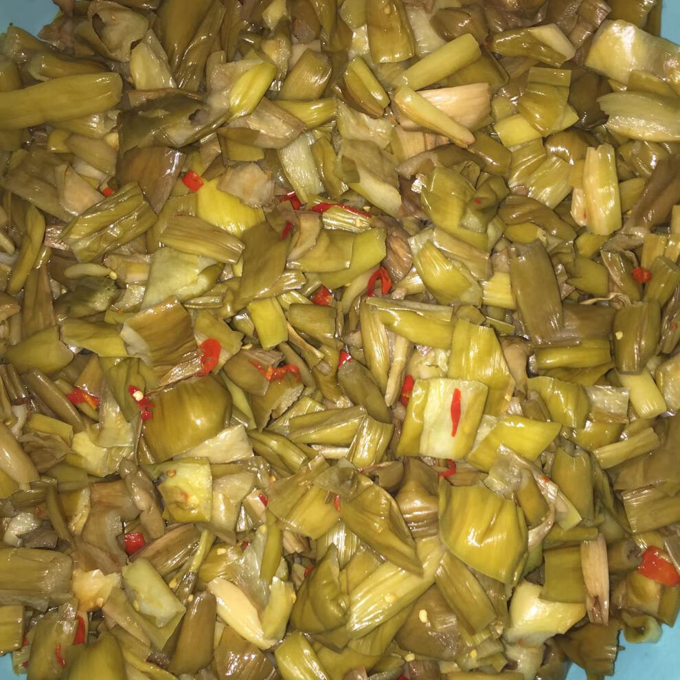 芋苗酸芋头梗酸菜开胃菜芋和酸芋荷广西农家特产自制 真空包装2斤