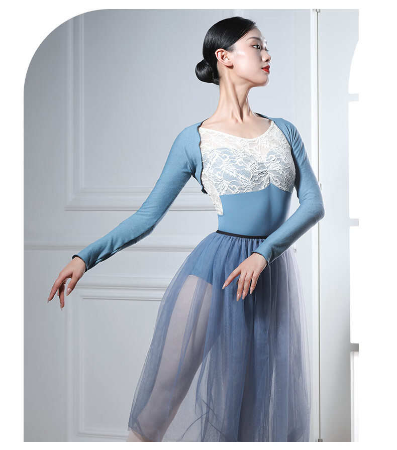 体操服 舞蹈服芭蕾舞练功服女体操服形体服连体服空中瑜伽韵律服 灰绿