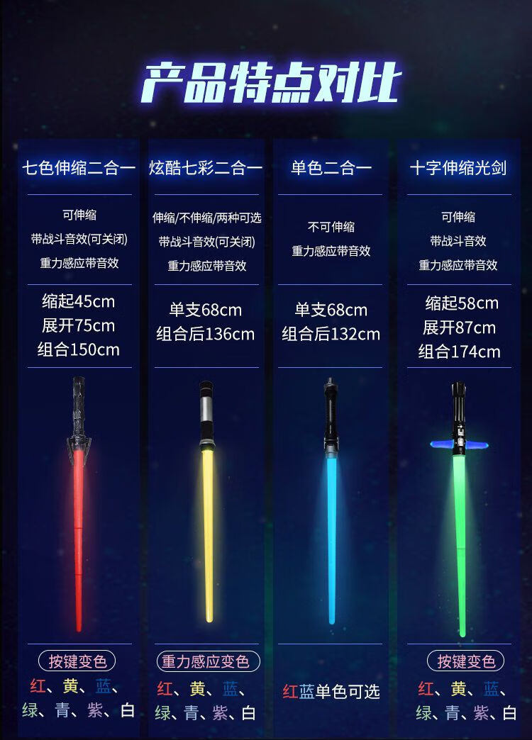 激光剑星球大战光剑玩具剑正版荧光棒激光棒闪光棒荧光剑男孩儿童rm