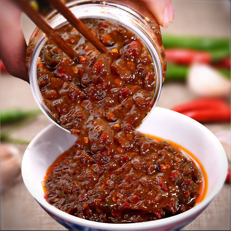 农家手工炒制豆酱黄豆酱190g牡丹籽炒制油夹馍拌饭面200瓶发2瓶