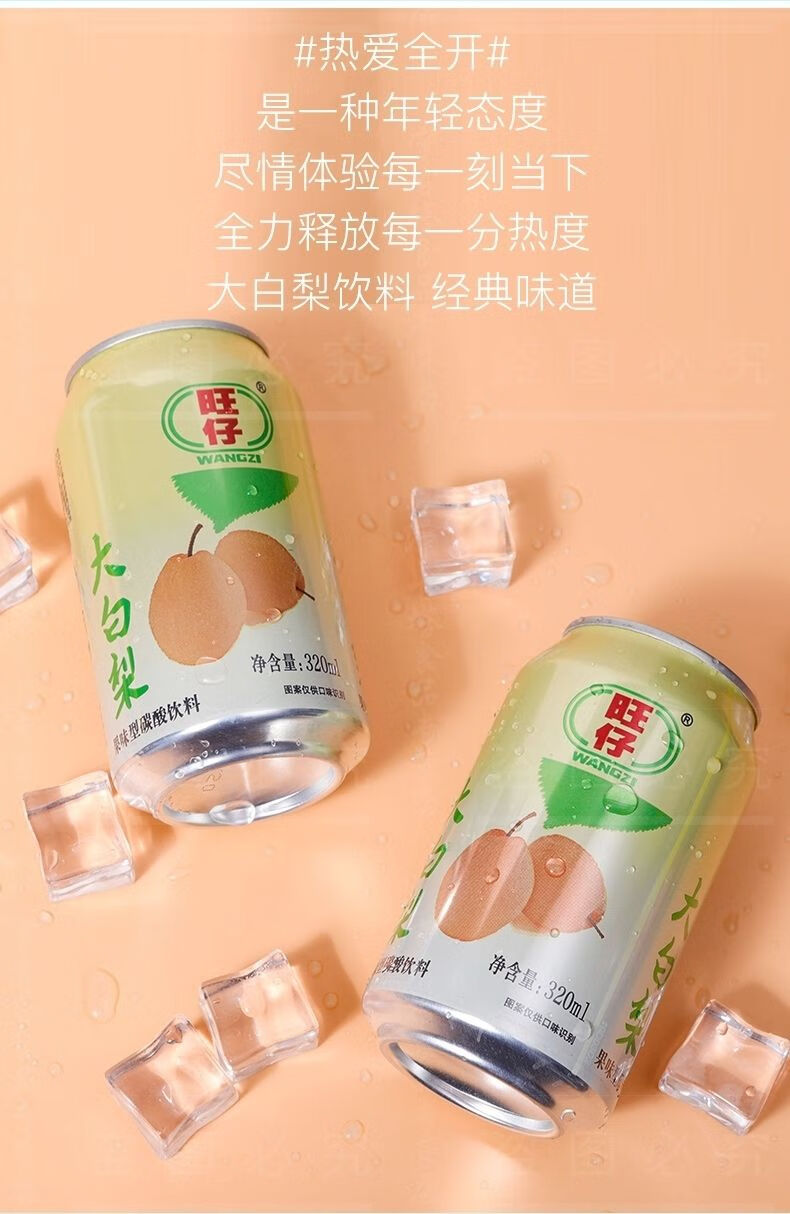 汽水饮料组合320ml东北网红回忆老汽水 旺仔荔枝 10听【图片 价格